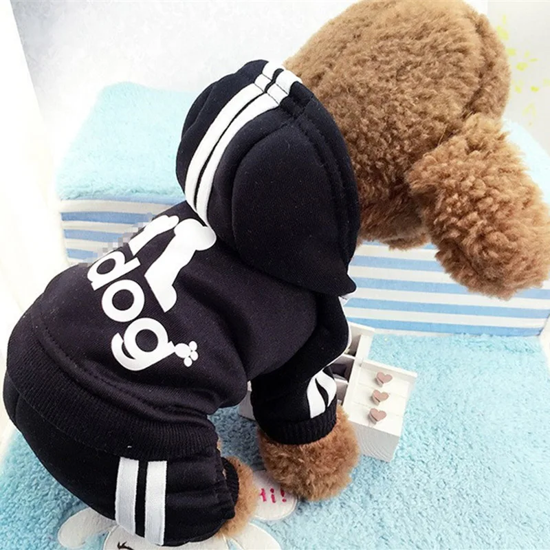 Clothes For Small Dogs Autumn Winter Warm Puppy Pet Cat Coat Jacket Sport Dog Jumpsuits Chihuahua French Bulldog Clothing Outfit