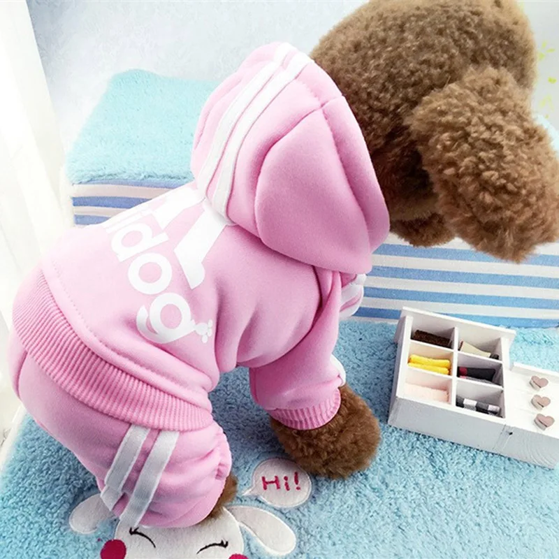 Clothes For Small Dogs Autumn Winter Warm Puppy Pet Cat Coat Jacket Sport Dog Jumpsuits Chihuahua French Bulldog Clothing Outfit
