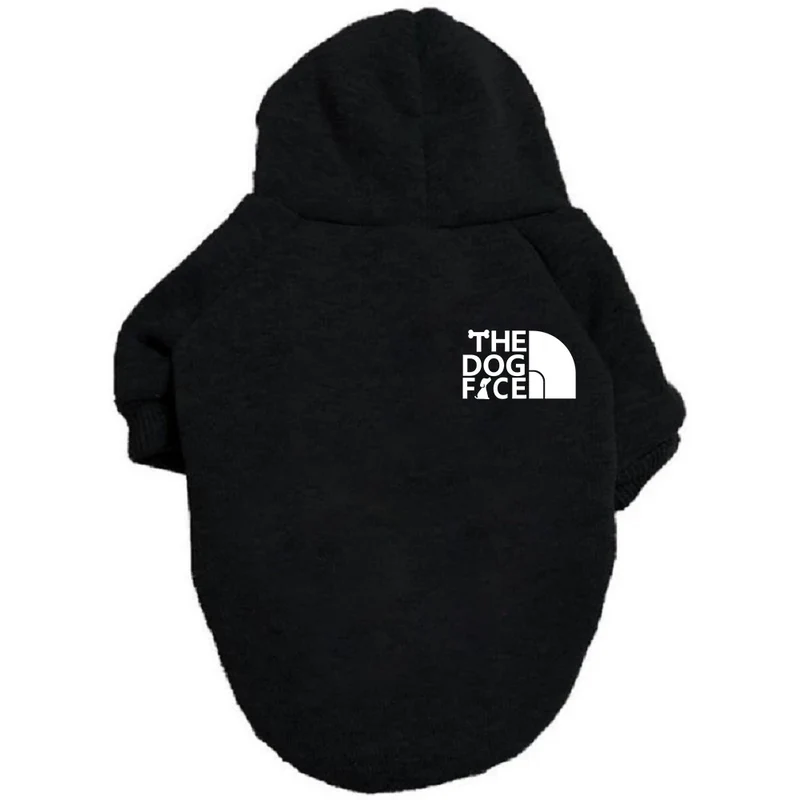Cat Size Dog Pet Clothing Dog Clothes Dogface Pet Dog Fashion Printed Velvet Sweatshirt with Hat
