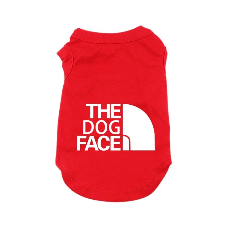 Cross-Border High Quality Dog Face Vest Summer Thin Dog Vest Jarre Aero Bull Pug Teddy Size Dog Pet Clothes