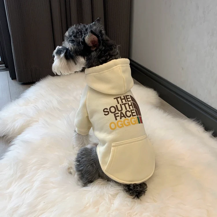 Pet Dog Winter Clothes Schnauzer Teddy Bichon Pomeranian Small Dog Cat Fleece Warm Fashion Brand Sweater