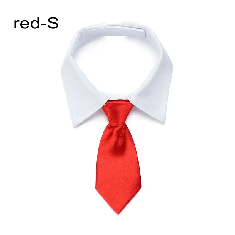 Pet Dog Cat Formal Necktie Tuxedo Bow Tie Black and Red Collar for Dog & Cat Pet Accessories for Wedding Holiday and Party Gift