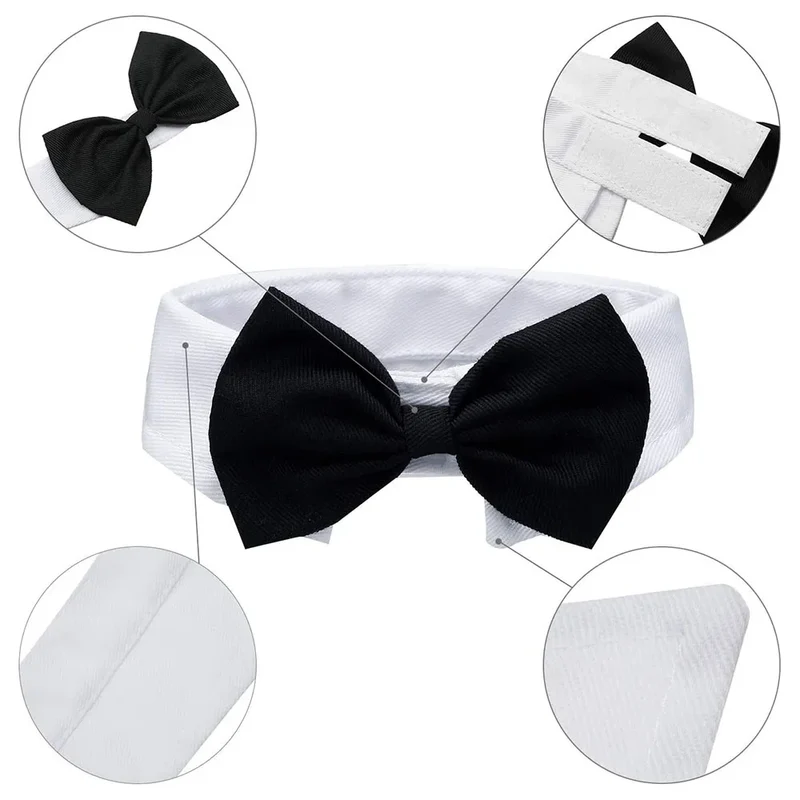 Adjustable Dog Cat Bowtie Formal Pet Bow Tie Collar Wedding Neck Tie for Cats Small Dogs Pet Costume Puppy Grooming Accessories