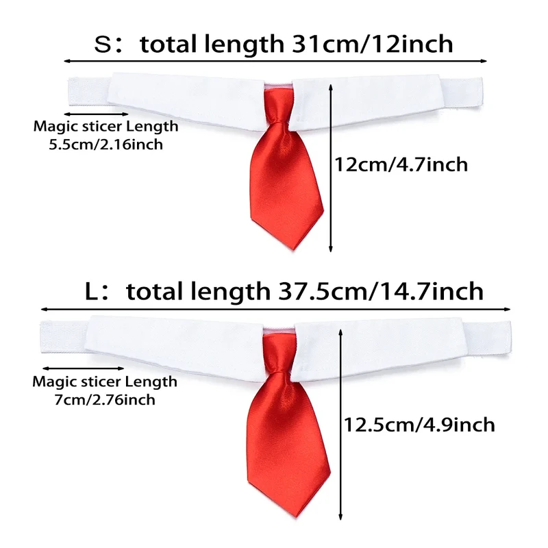 Pet Dog Cat Formal Necktie Tuxedo Bow Tie Black and Red Collar for Dog Cat Pet Accessories Suit for small medium dogs and cats
