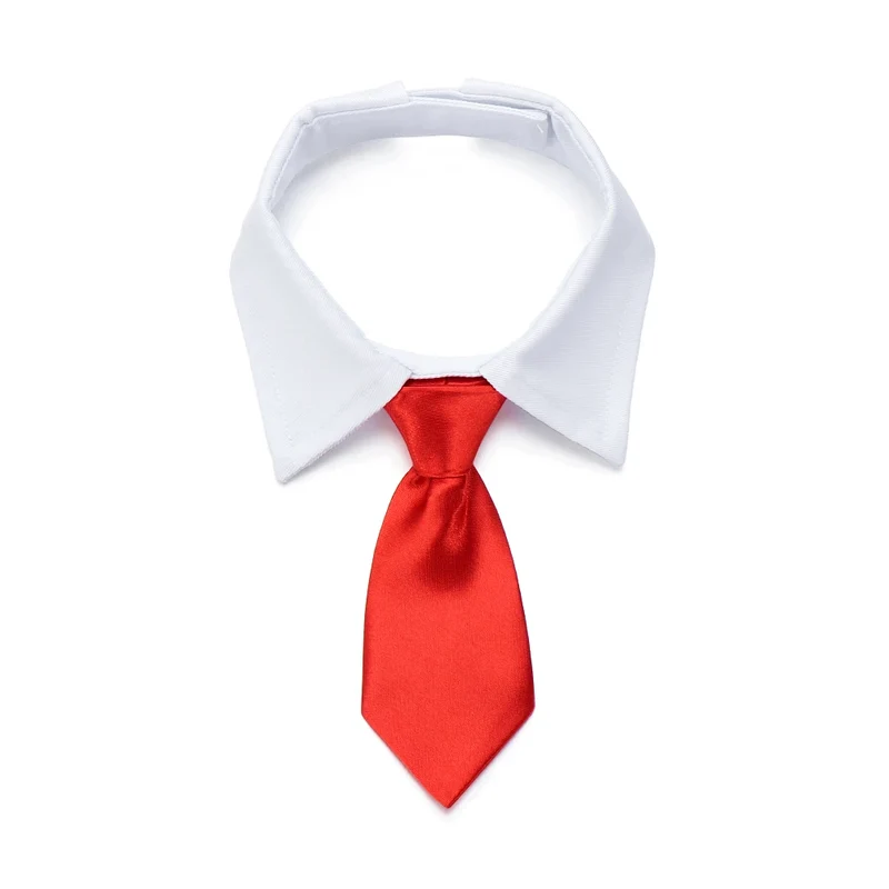 Pet Dog Cat Formal Necktie Tuxedo Bow Tie Black and Red Collar for Dog Cat Pet Accessories Suit for small medium dogs and cats