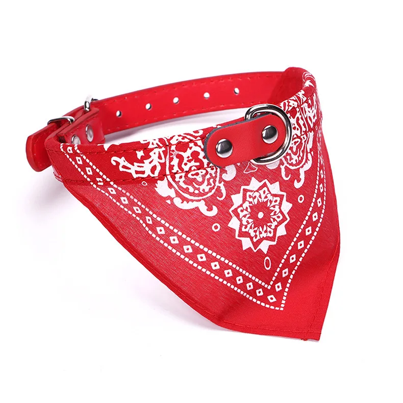 2023 New Fahsion Small Dog Scarf Adjustable Pet Cat Collars Scarf Neckerchief Necklace Trigon Pet Accessories Dog Items Perros