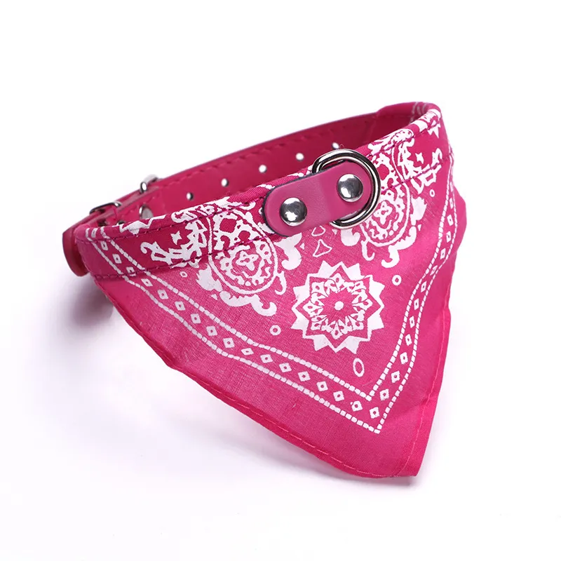 2023 New Fahsion Small Dog Scarf Adjustable Pet Cat Collars Scarf Neckerchief Necklace Trigon Pet Accessories Dog Items Perros