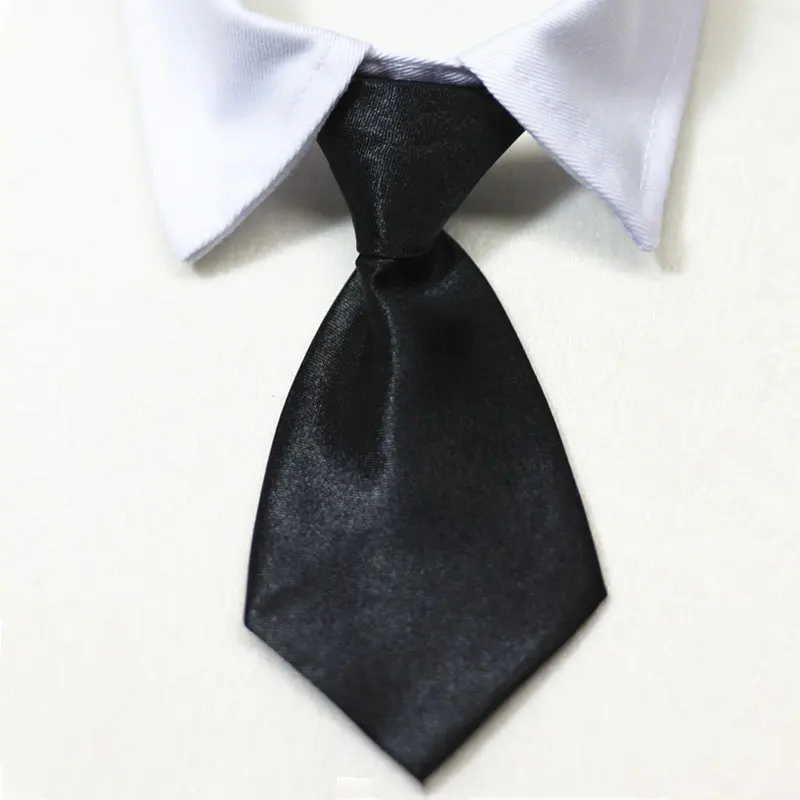 Pet Formal Necktie Pet Tie Dog Cat Fake Collar Tuxedo Bow Tie Cute Adjustable Solid Corbata Perro For Wedding Dog Accessories