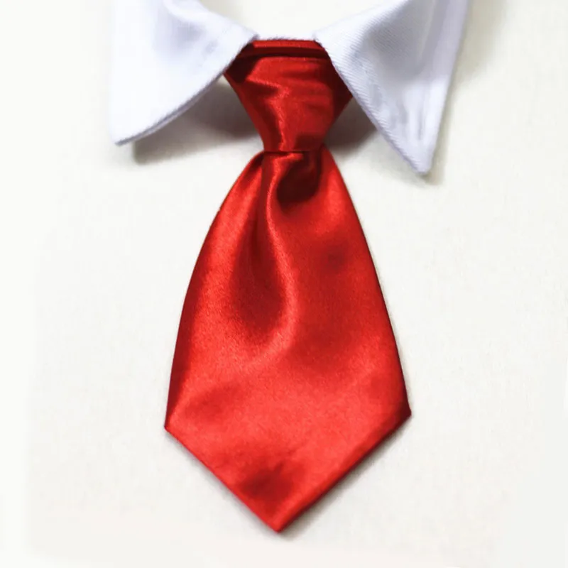 Pet Formal Necktie Pet Tie Dog Cat Fake Collar Tuxedo Bow Tie Cute Adjustable Solid Corbata Perro For Wedding Dog Accessories