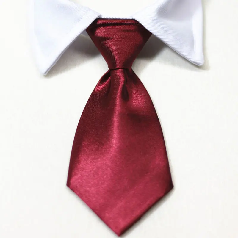 Pet Formal Necktie Pet Tie Dog Cat Fake Collar Tuxedo Bow Tie Cute Adjustable Solid Corbata Perro For Wedding Dog Accessories