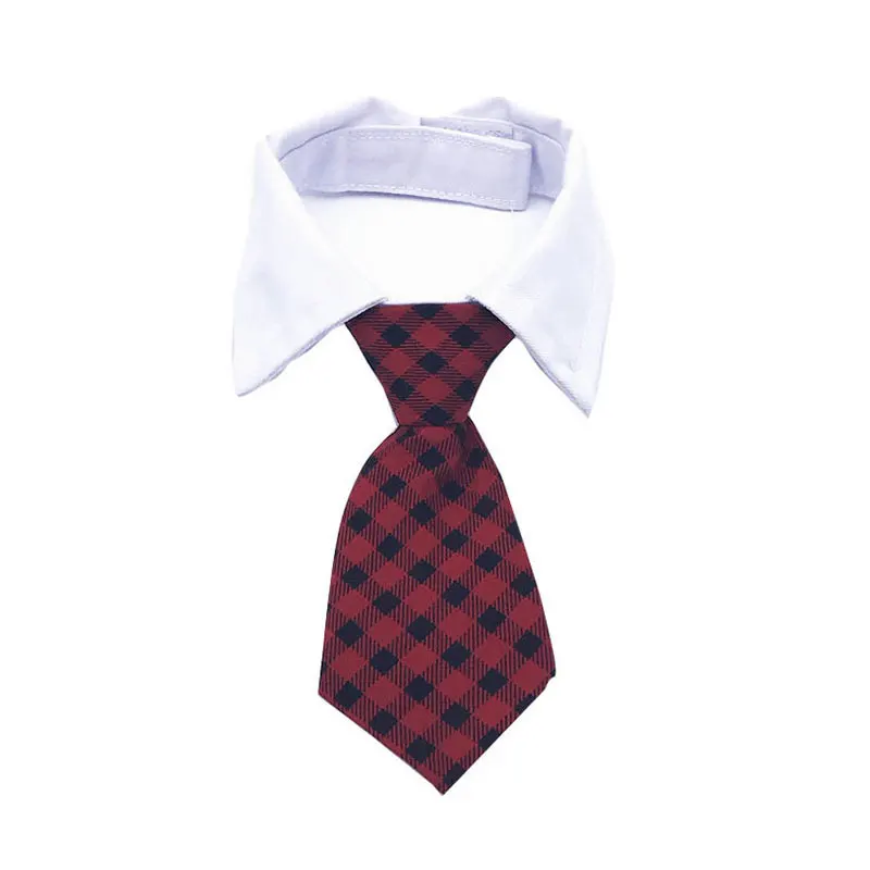 Pet Formal Necktie Pet Tie Dog Cat Fake Collar Tuxedo Bow Tie Cute Adjustable Solid Corbata Perro For Wedding Dog Accessories