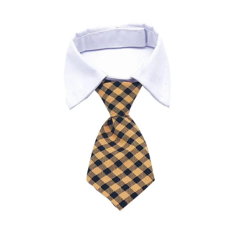 Pet Formal Necktie Pet Tie Dog Cat Fake Collar Tuxedo Bow Tie Cute Adjustable Solid Corbata Perro For Wedding Dog Accessories