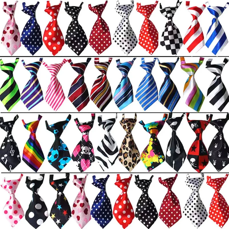 pcslot Pet Cat Dog Bow Tie Lots Mix Colors Grooming Accessories Adjustable Puppy Bow Tie Products Pet Bowtie Supplies