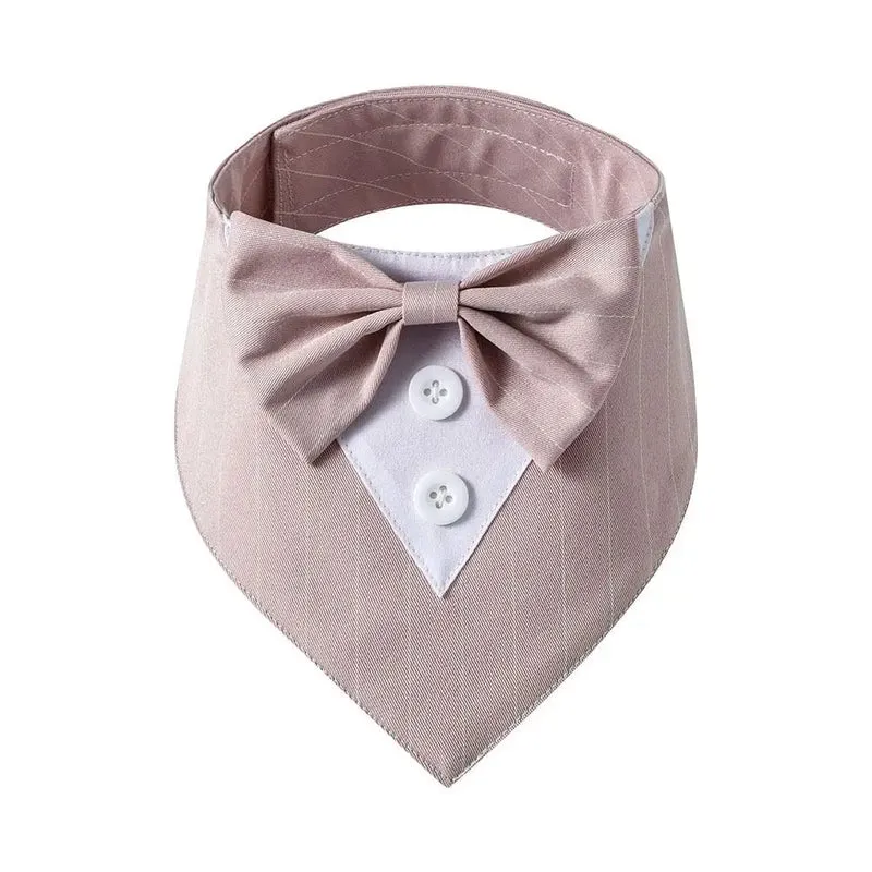 Comfortable Fashion Adjustable Tuxedo Bow Ties Pet Saliva Towel Formal Tie Bow Tie Collar Dog Necktie