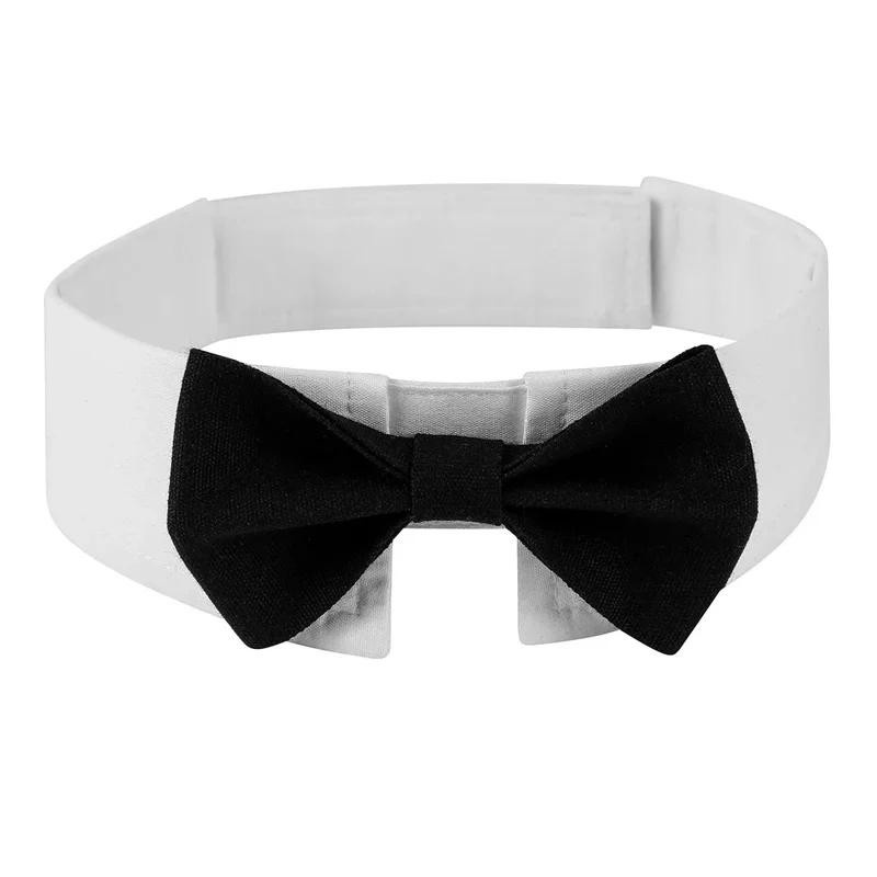 Pet Puppy Dogs Adjustable Bow Tie Collar Necktie Bowknot Bowtie Holiday Wedding Decoration Accessories Dog Collar Pet Supplies