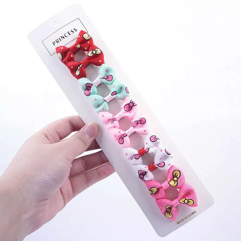 13 Kinds Of Style Dog Hair Bows Brand New Pet Grooming Accessories 10 Pcs/Lot Ribbon Bow With Alligator Clip Pet Christmas Gifts