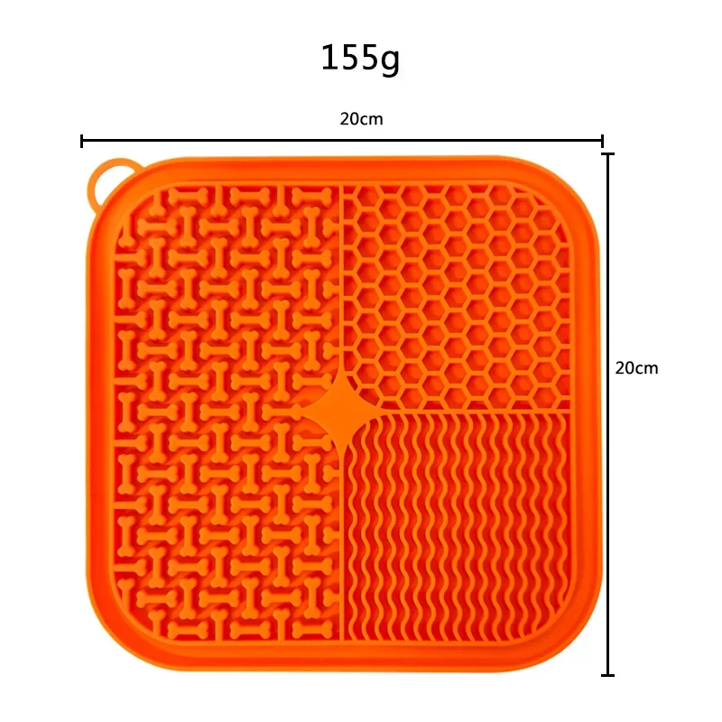 Cat Dog Slow Food Mat Pet Lick Silicone Mat Dog Feeder Supplies Suction Cup Slow Food Mat Dog Bathing Distraction