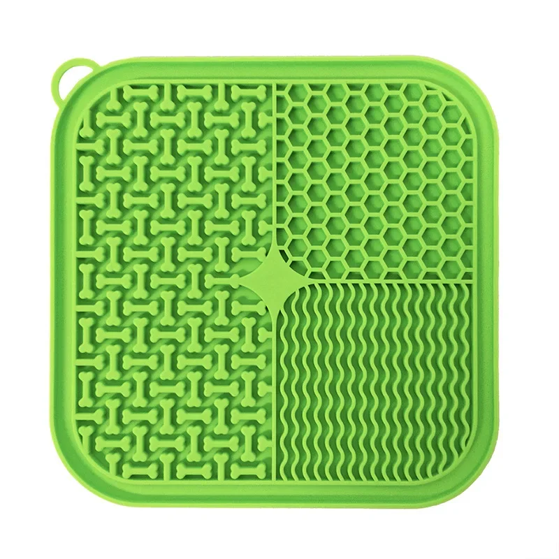 Cat Dog Slow Food Mat Pet Lick Silicone Mat Dog Feeder Supplies Suction Cup Slow Food Mat Dog Bathing Distraction