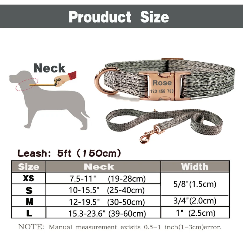 Personalized Nylon Dog Collar