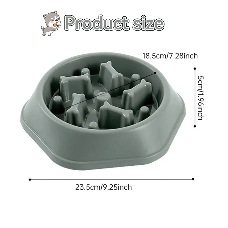 New Pet Dog Feeding Food Bowl Puppy Slow Down Eating Feeder Dish Bowl Prevent Obesity Pet Dogs Supplies Food Stora Dropshipping