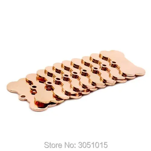 20pcs cat dog ID tag dog Personalized Stainless steel Collar bone pet Charm Pet name pendant Bone Necklace Collar Puppy plate