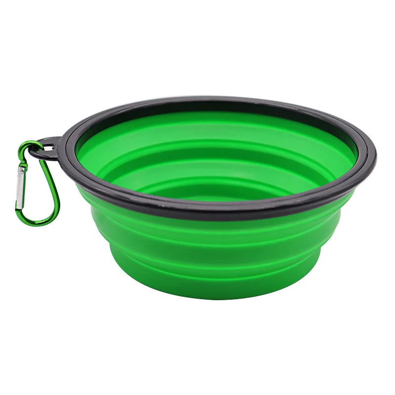 Pet Folding Silicone Bowl Large Outdoor Pet Travel Bowl Collapsible Dog Food Bowl Water Portable Puppy Food Container Feeder