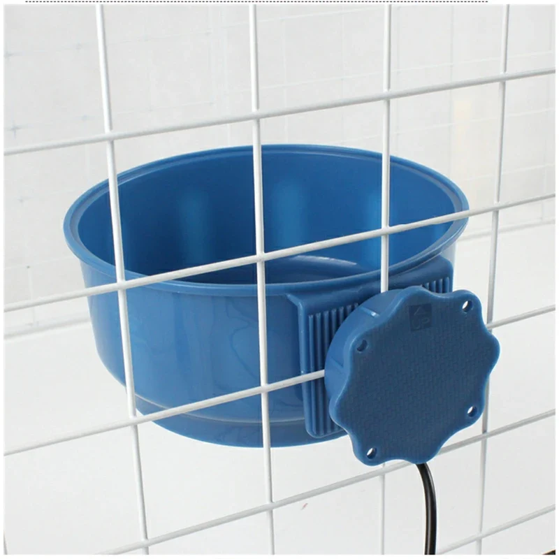 Dog Cage Bowl Heated Winter Safe Thermal Pet Hanging Bowl for Small Medium Large Dogs Feeder Water Food Cat Bowl Pet Supplies