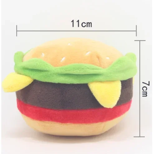Dog Toy Hamburger French Fries Dog Chew Toy Pet Party for Small Dog Puppy Gift Pet Ice Cream Toys Supplies