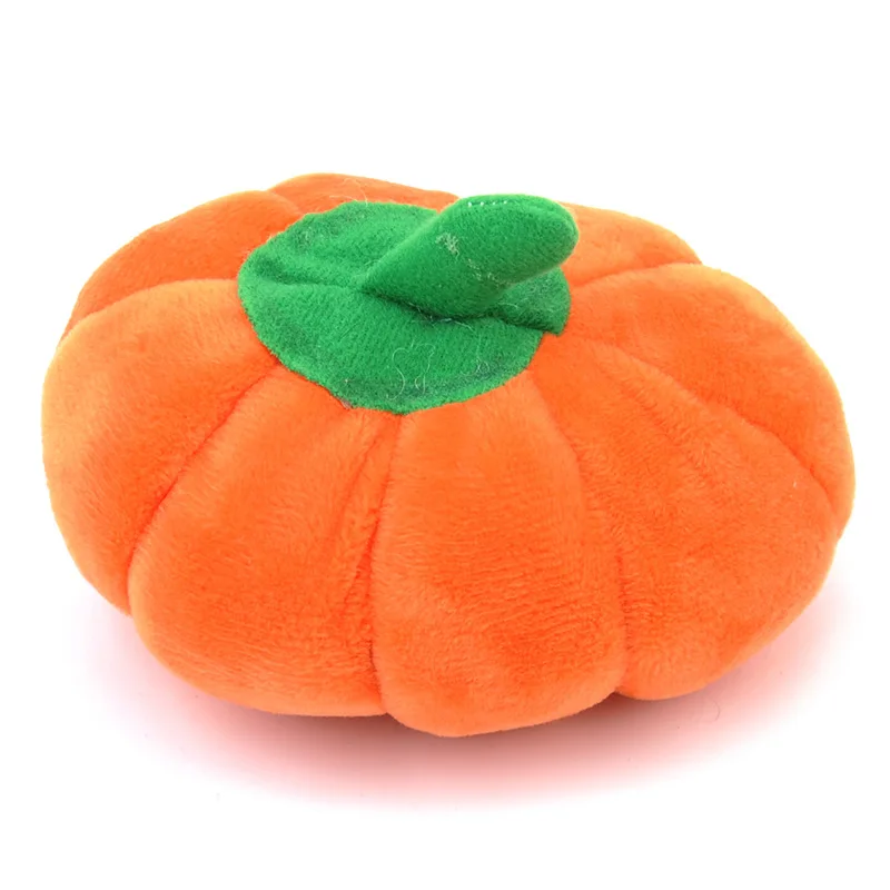 1PC Puppy Squeaky Plush Dog Chew Toys Small Dogs Plush Toy Vegetable Fruit Bone Soft Training Toy Pet Supplies