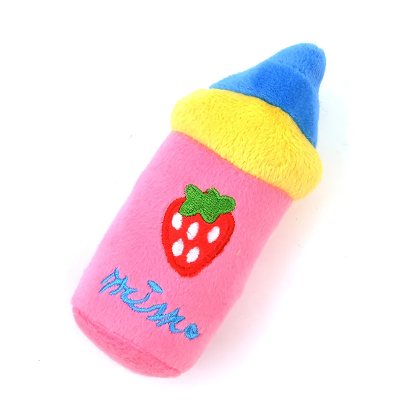 1PC Puppy Squeaky Plush Dog Chew Toys Small Dogs Plush Toy Vegetable Fruit Bone Soft Training Toy Pet Supplies