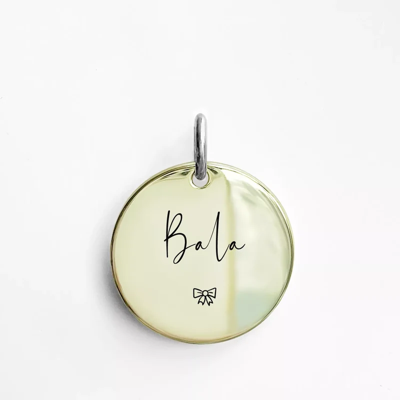 Personalized Cat Dog ID Tag MW007 Name with Cute Symbols Engraved Front and Back for Custom Pets Collar Anti-Lost Metal Charm
