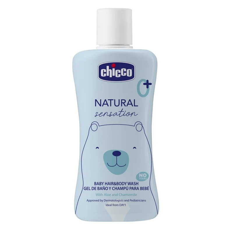 Chicco Natural Sensation Set Detergente Corpo&Capelli 200ml + Crema Corpo 150ml