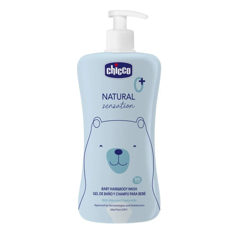 Chicco Natural Sensation Baby Detergente Corpo E Capelli 500ml 0Mesi+