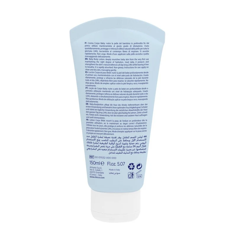 Chicco Natural Sensation Baby Crema Corpo 150ml 0Mesi+