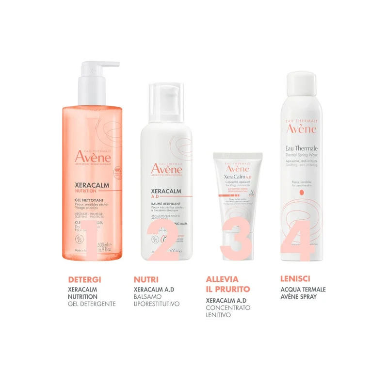Eau Thermale Avène Xeracalm Nutrition Gel Detergente Pelle Secca 500ml