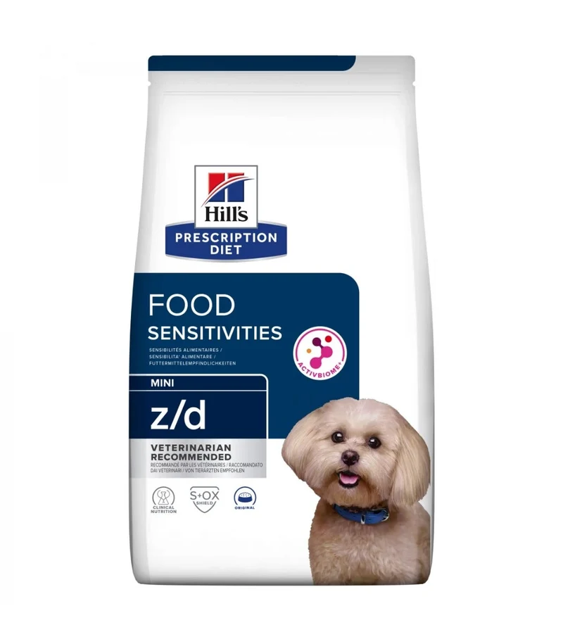 Hill's Prescription Diet Z/D Mini Food Sensitivities Per Cani Taglia Mini Sacco 1 Kg