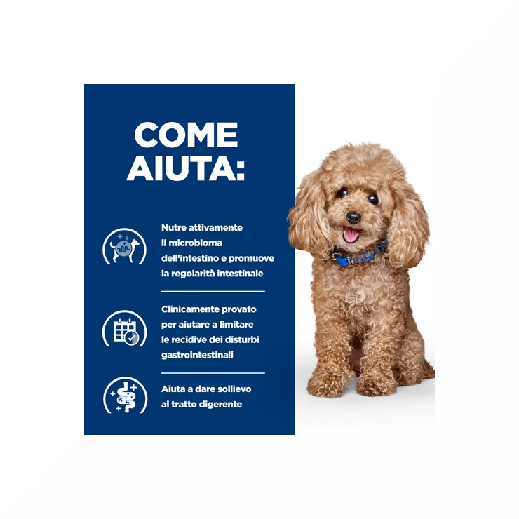 Hill's Prescription Diet Gastrointestinal Biome Crocchette per Cani Taglia Piccola Sacco Da 1 Kg