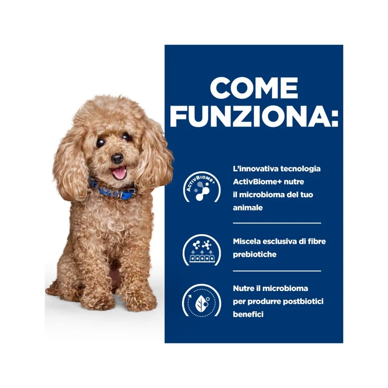 Hill's Prescription Diet Mini Gastrointestinal Biome Crocchette Per Cani Taglia Piccola Sacco 3Kg