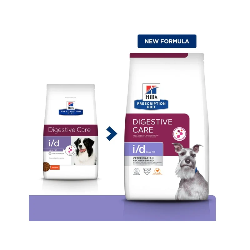 Hill's Prescription Diet I/D Low Fat Crocchette Per Cani Con Pollo Sacco 4kg