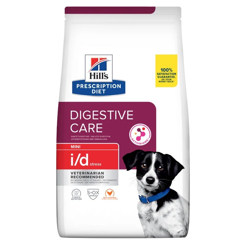 Hill's Prescription Diet I/D Digestive Care Stress Crocchette Per Cani Con Pollo Taglia Mini Sacco 6kg