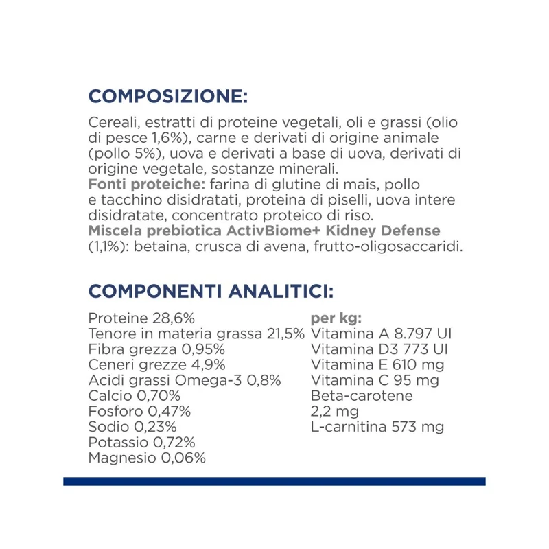 Hill's Prescription Diet K/d Alimento Per Gatti Con Pollo 3kg