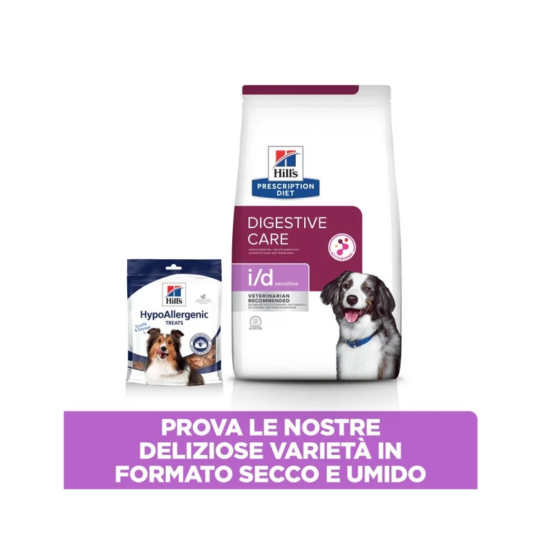 Hill's Prescription Diet I/D Digestive Care Sensitive Crocchette Per Cani Con Uova/Riso Sacco 4kg