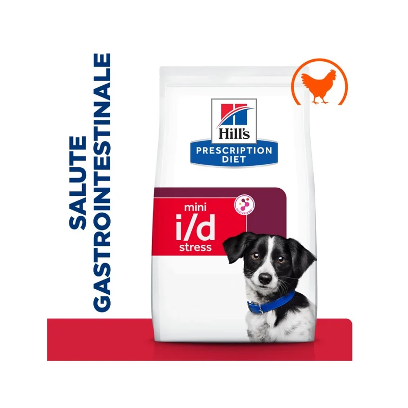 Hill's Prescription Diet I/D Digestive Care Stress Crocchette Per Cani Con Pollo Taglia Mini Sacco 1kg