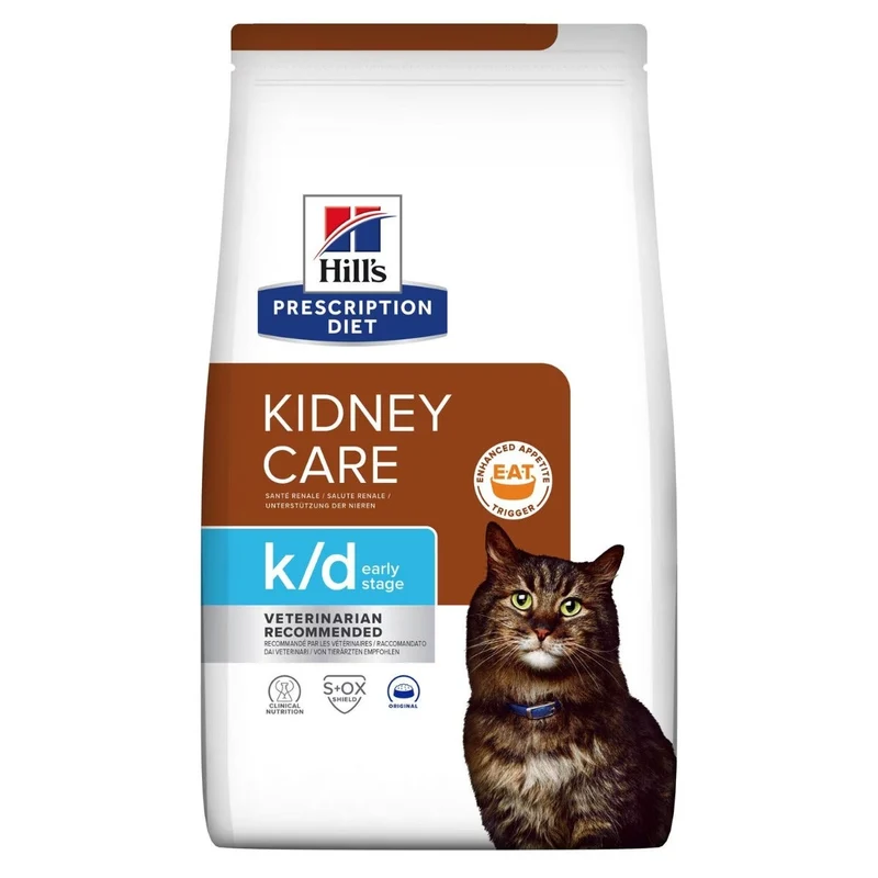 Hill's Prescription Diet K/D Kidney Care Early Stage Crocchette Per Gatti Sacco 1,5kg