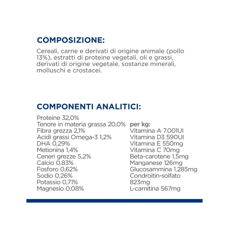 Hill's Prescription Diet J/D Mobility Crocchette Al Pollo Per Gatti Sacco 1,5kg
