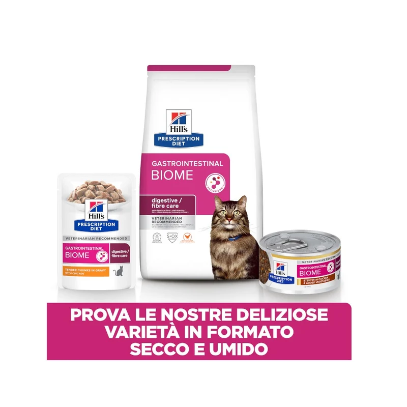 Hill's Prescription Diet Gastrointestinal Biome Alimento Per Gatti Con Pollo 85g