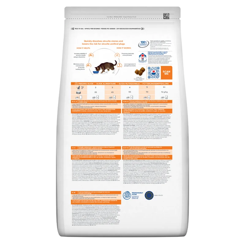 Hill's Prescription Diet S/D Urinary Care Crocchette Per Gatti Sacco 3kg
