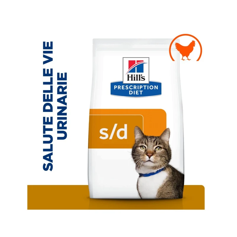 Hill's Prescription Diet S/D Urinary Care Crocchette Per Gatti Sacco 3kg