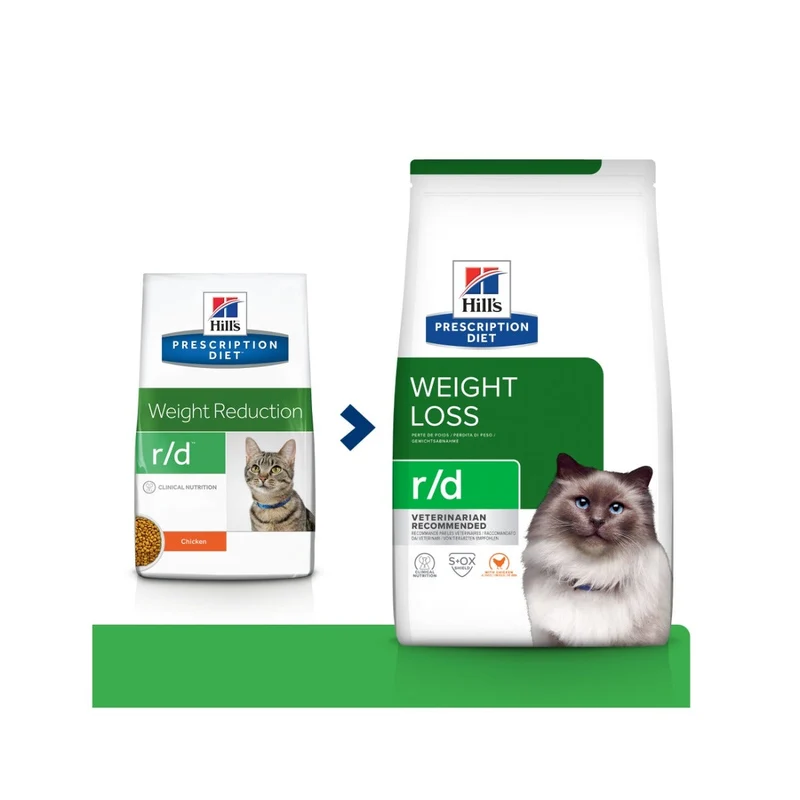 Hill's Prescription Diet R/D Weight Loss Crocchette Per Gatti Sacco 3kg