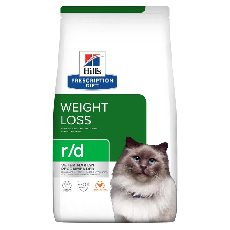 Hill's Prescription Diet R/D Weight Loss Crocchette Per Gatti Sacco 3kg